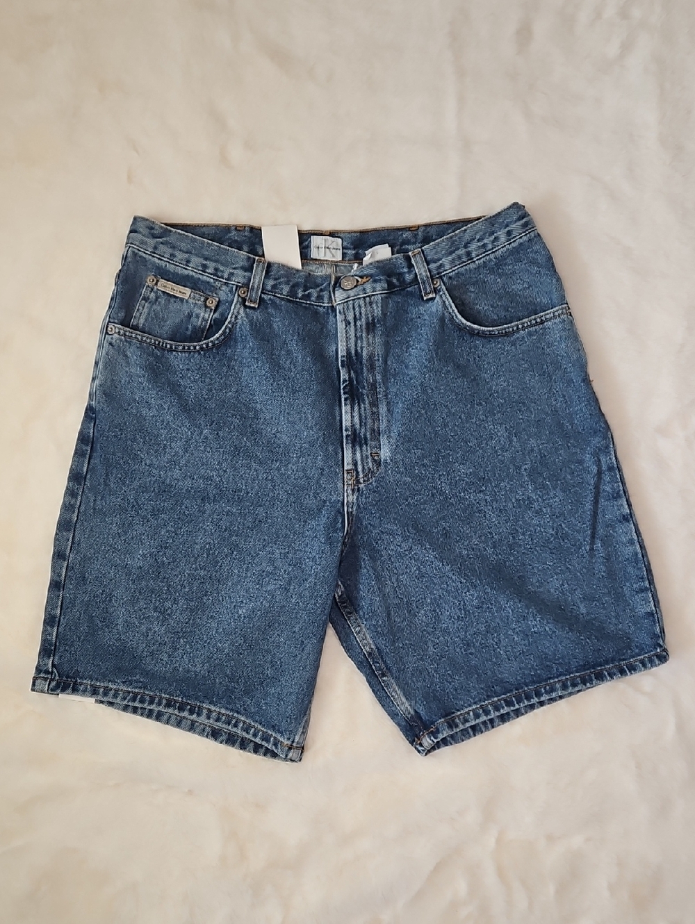 Calvin Klein Dark Blue Denim Shorts